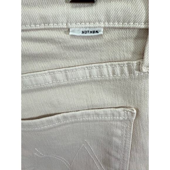 Mother The Dazzler Hover Jeans 27 Date Night Pastel Pink Peach High Rise - Picture 8 of 12